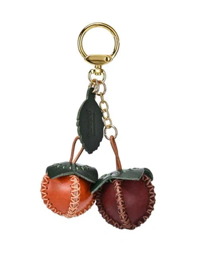 Old Trend Simi Genuine Leather Mini Fruit Key Charm In Multi