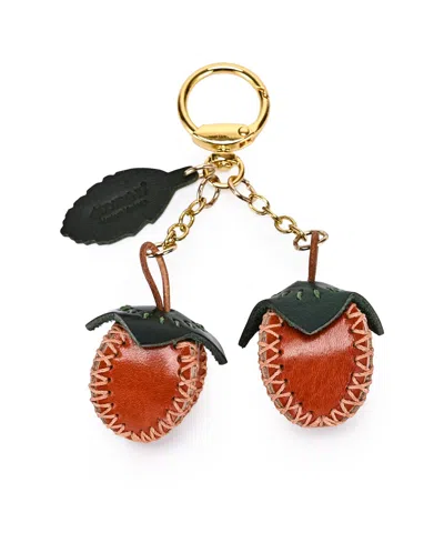 Old Trend Simi Mini Handcrafted Botanical Fruit Charm In Red