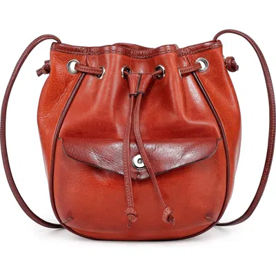 Old Trend Snapper Crossbody Bucket Bag In Orange
