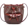 Old Trend Snapper Crossbody Bucket Bag In Taupe