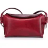 Old Trend Snapper Genuine Leather Vintage Everyday Crossbody In Burgundy