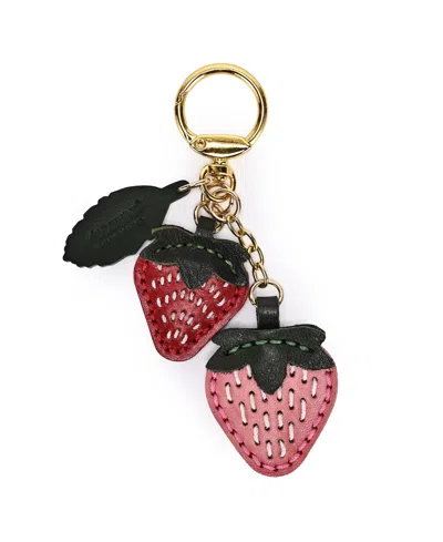 Old Trend Strawberry Mini Handcrafted Botanical Fruit Key Chain In Multi
