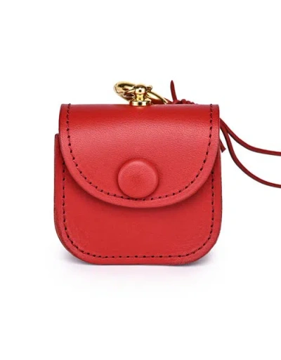 Old Trend Toti Genuine Leather Mini Structured Charm In Red