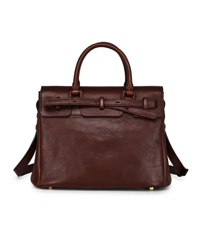 Old Trend Wishbone Medium Satchel Bag In Brown