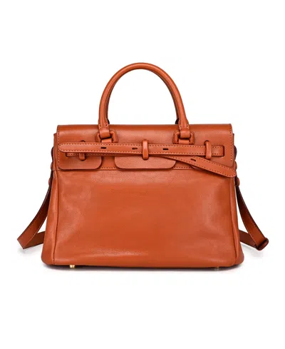 Old Trend Wishbone Medium Satchel Bag In Brown