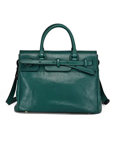 Old Trend Wishbone Medium Satchel Bag In Green