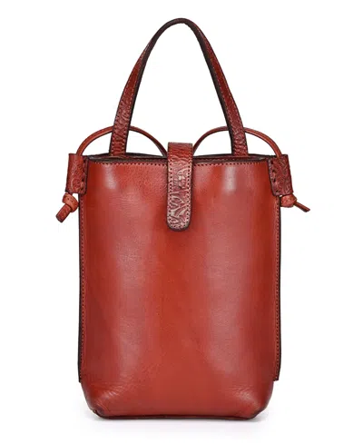 Old Trend Wishbone Mini Crossbody Bag In Brown