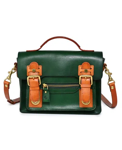 Old Trend Women's Genuine Leather Aster Mini Satchel In Green