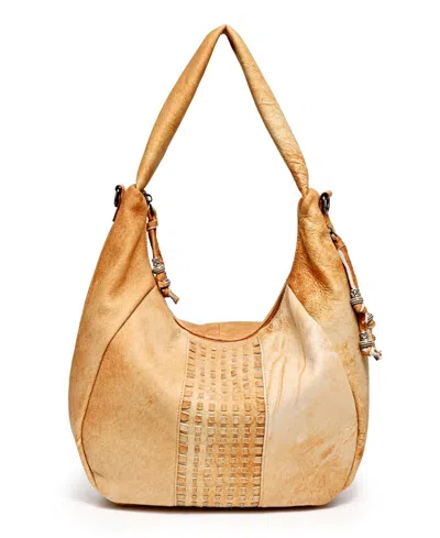 Old Trend Women's Genuine Leather Dorado Expandable Hobo Bag In Brown