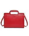 Old Trend Women's Genuine Leather Sleek Creek Crossbody Bag In Red