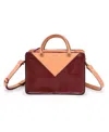 Old Trend Women's Genuine Leather Vinca Mini Tote Bag In Brown,beige