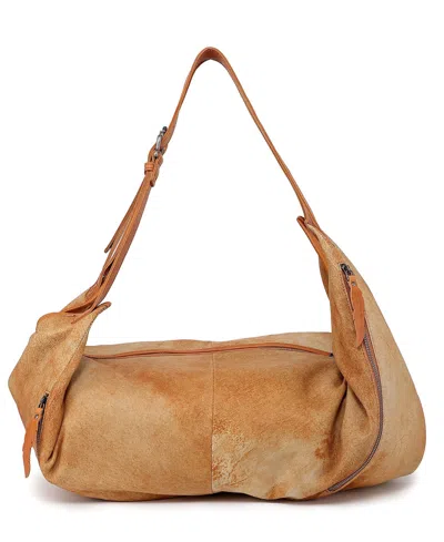 Old Trend Women's Lamb Leather Dorado Hobo Convert Backpack In Camel