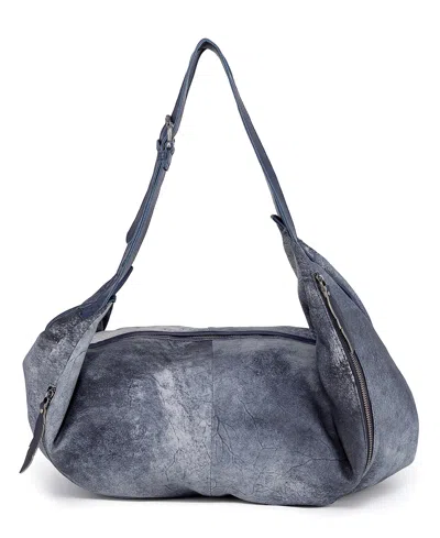 Old Trend Women's Lamb Leather Dorado Hobo Convert Backpack In Navy