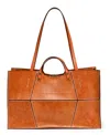 Old Trend Rosa Leather Tote In Caramel