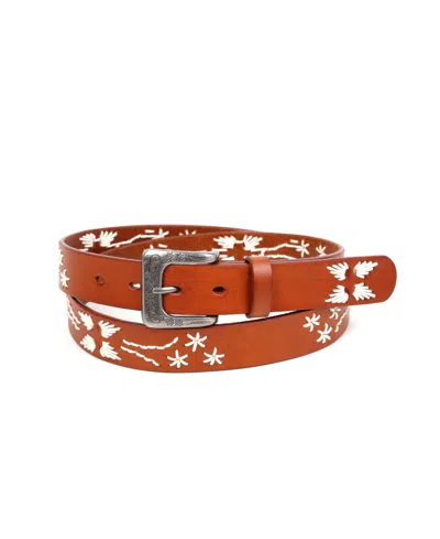 Old Trend Women's Senna Leather Belt In Camel