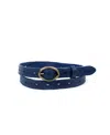 Old Trend Women's Vintage Soul Leather Belt In Navy