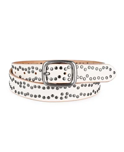 Old Trend Women's Westland Leather Belt In White