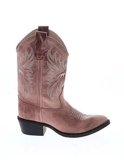 Pre-owned Old West Kids' Boots In Pink