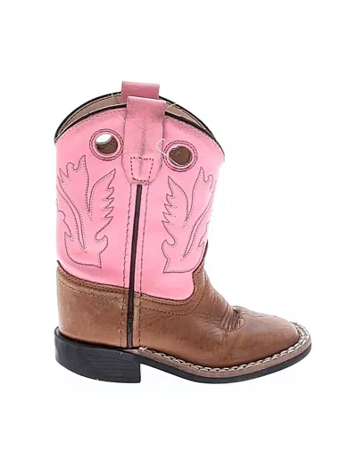 Pre-owned Old West Kids' Boots In Pink