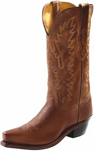 Old West Women's Cowboy Boots In Antique Tan In Multi