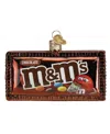 Old World Christmas 2.5" Mars Wrigley Candies M&m's Milk Chocolate Candy Ornament In Brown