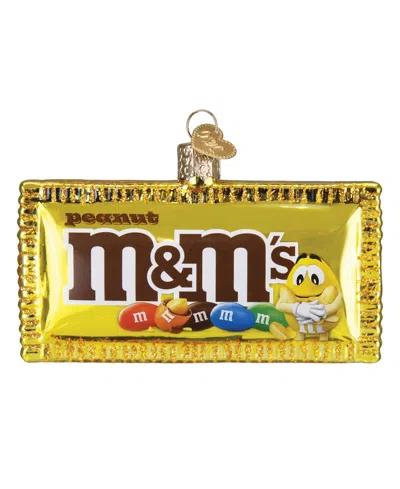 Old World Christmas 2.5" Mars Wrigley Candies Peanut M&m's Candy Ornament In Yellow