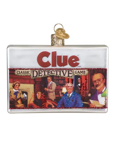 Old World Christmas 2.75" Hasbro Clue Game Ornament In Multi