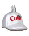 Old World Christmas 3.25" Coca-cola Diet Coke Baseball Cap Ornament In White