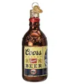 Old World Christmas 3.5" Adult Beverages Coors Banquet Beer Bottle Ornament In Brown