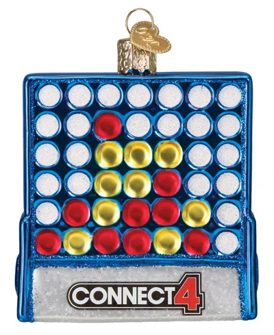 Old World Christmas 3.5" Hasbro Connect 4 Ornament In Blue