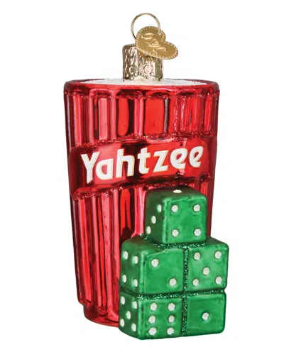 Old World Christmas 3.5" Hasbro Yahtzee Ornament In Multi