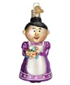 Old World Christmas 4.25" Rudolph The Red-nosed Reindeer Cheery Mrs. Claus Ornament In Purple
