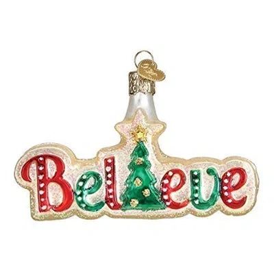 Old World Christmas Believe Hanging Figurine Ornament