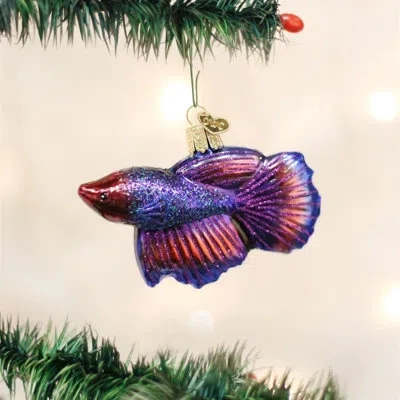 Old World Christmas Betta Fish Hanging Figurine Ornament
