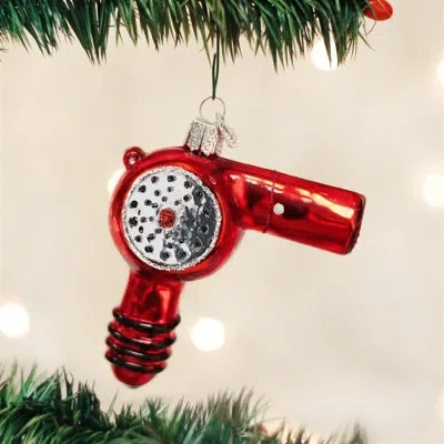 Old World Christmas Blow Dryer Hanging Figurine Ornament