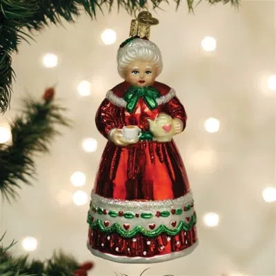 Old World Christmas Blown Father With Gifts Hanging Figurine Ornament