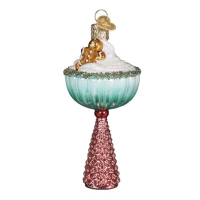Old World Christmas Blown Glass Ornament For Christmas Tree, Gingerbread Glam Cocktail In Multicolored