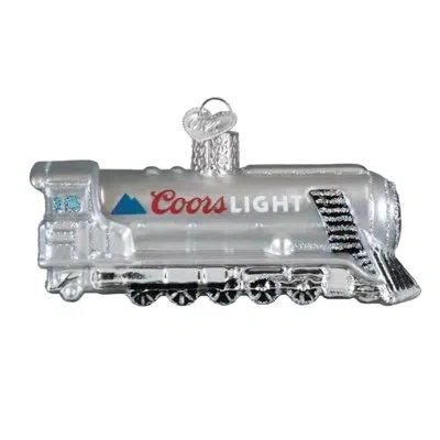 Old World Christmas Blown Glass Ornament For Christmas Tree, Coors Light Chill Train In Multicolored