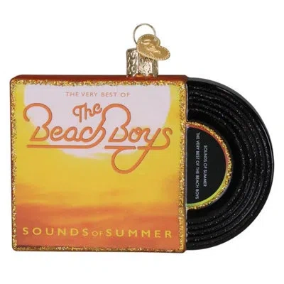 Old World Christmas Blown Glass Ornament For Christmas Tree, Sounds Of Summer Album Cover In Multicolored