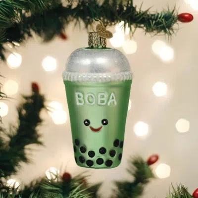 Old World Christmas Boba Tea Hanging Figurine Ornament