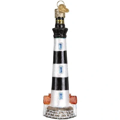 Old World Christmas Bodie Island Lighthouse Hanging Figurine Ornament In Multicolor