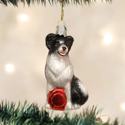 Old World Christmas Border Collie Hanging Figurine Ornament