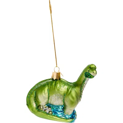 Old World Christmas Brontosaurus Glass Ornament In Green