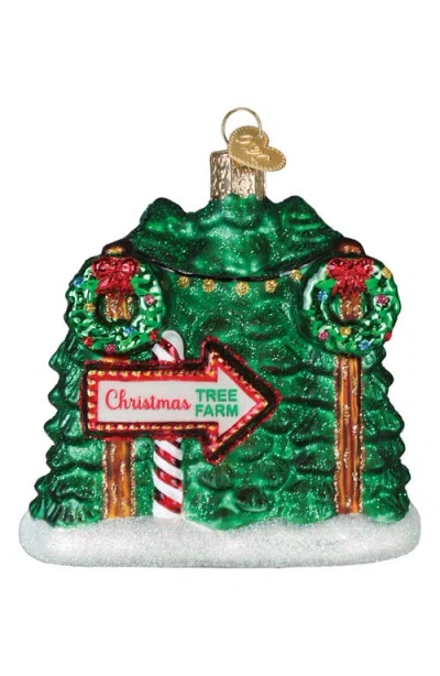 Old World Christmas Christmas Tree Farm Glass Ornament In Multi