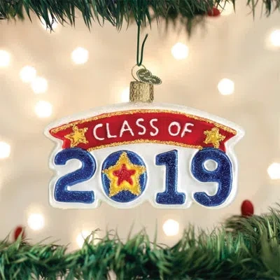 Old World Christmas Class Of 2019 Hanging Figurine Ornament In Multicolor
