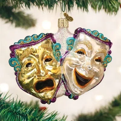 Old World Christmas Comedy And Tragedy Hanging Figurine Ornament