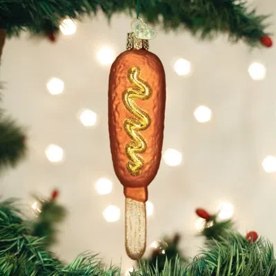 Old World Christmas Corn Dog Hanging Figurine Ornament