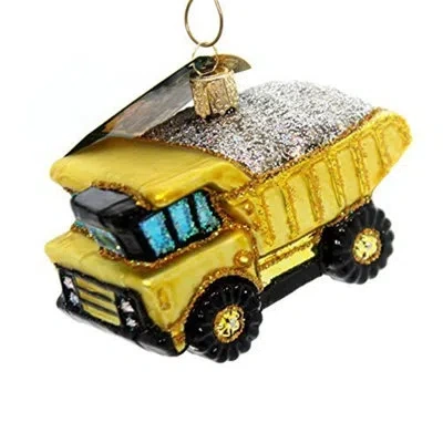 Old World Christmas Dump Truck Hanging Figurine Ornament