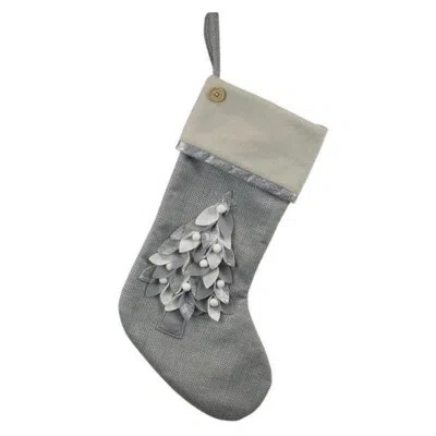 Old World Christmas Elegant Christmas Mantle Stocking, With Tree Motif, 24in In Multicolored