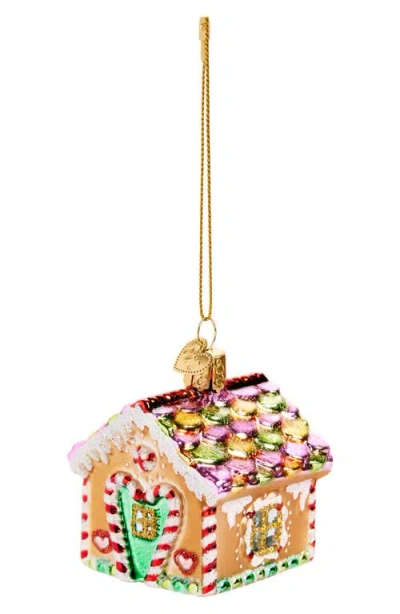 Old World Christmas Gingerbread House Glass Ornament In Multi
